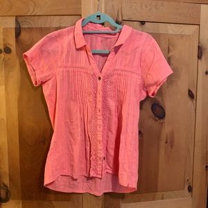 Prana Womens Cotton Blouse/Top size SMALL